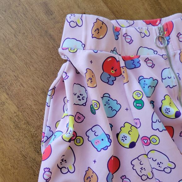 BT21 Skirt Womens Size XL Zip Front Elastic Wasit Army - Picture 12 of 12